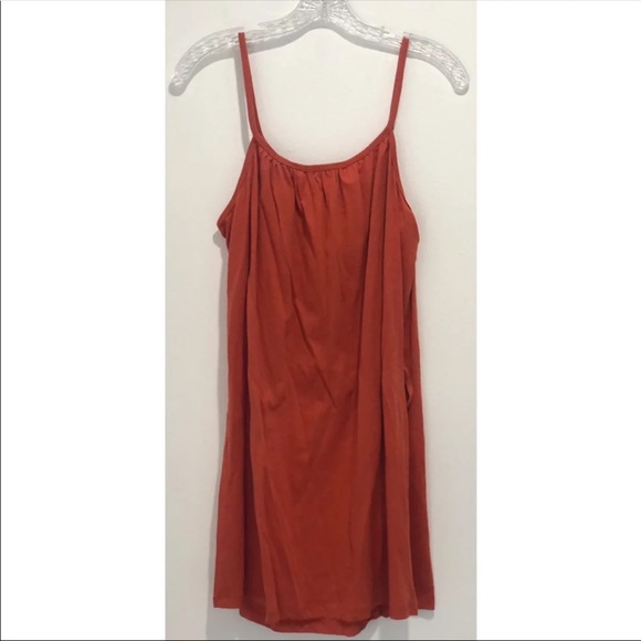 Forever 21 Orange Mini Dress w/ Keyhole & Feathers - Picture 3 of 6